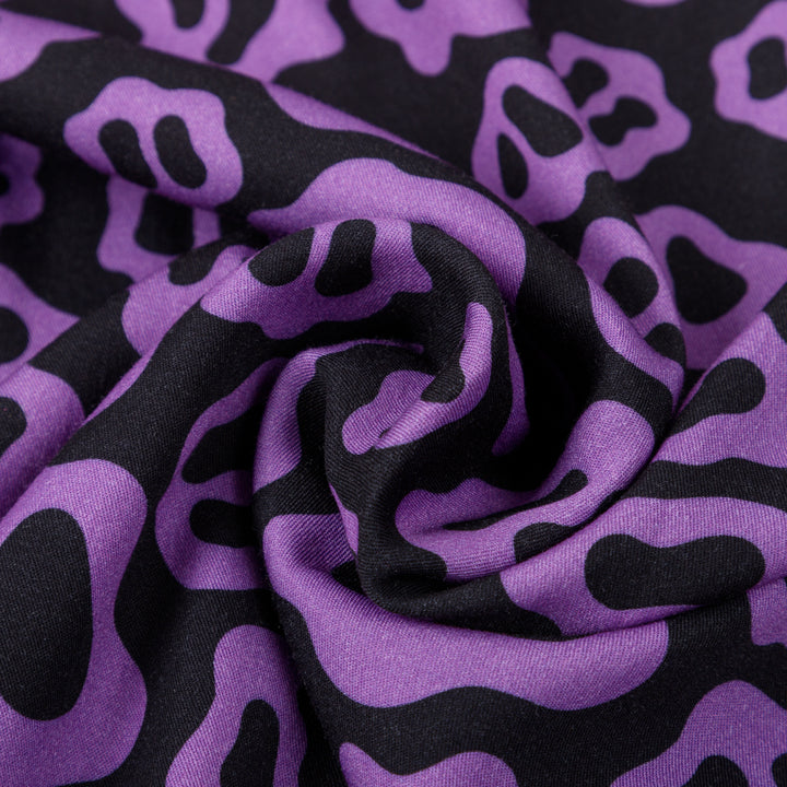 Purple Patterned Button Up